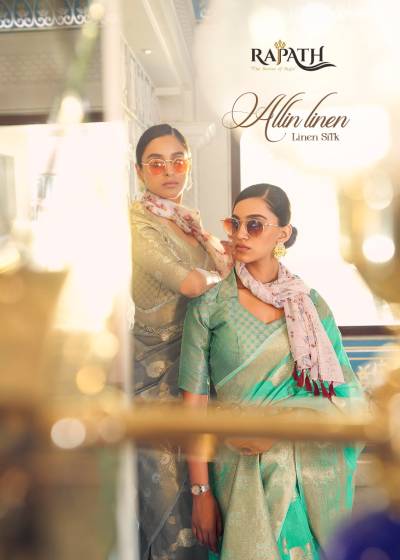 ALLIN LINEN BY RAJPATH SOFT SATTIN SILK SAREE WHOLESALER IN INDIA